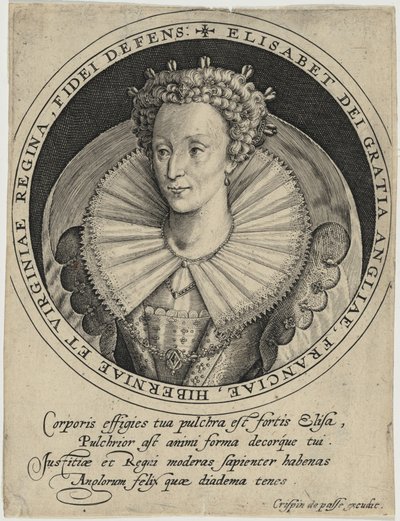 Elisabeth, Königin von England von Crispijn van de Passe I