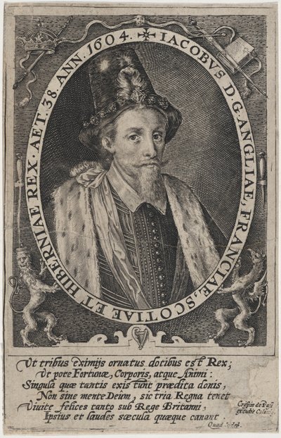 James I., König von England von Crispijn van de Passe I