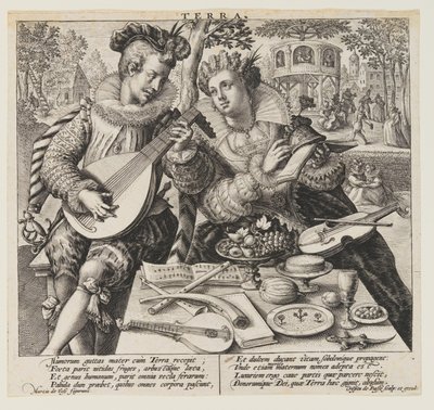 Terra (Erde), aus Die Elemente von Crispijn van de Passe I
