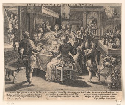 Belsazars Festmahl von Crispijn van de Passe the Elder