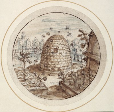 Bienenstock, frühes 17. Jahrhundert von Crispin I de Passe