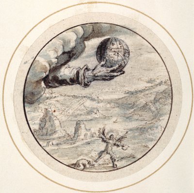 Hand mit Himmelskugel, frühes 17. Jahrhundert von Crispin I de Passe