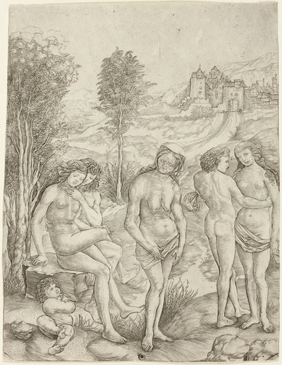 Allegorie des Neids von Cristofano Robetta