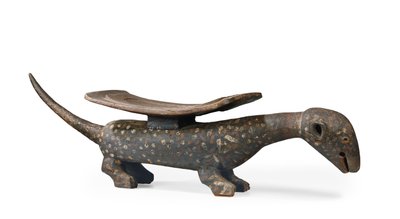Zoomorphischer Sitz, Ulimi Bia, Elfenbeinküste von Culture Baule