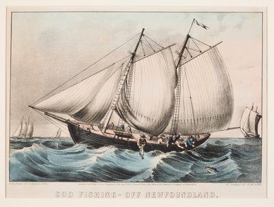 Dorschfischen - vor Neufundland von Currier and Ives