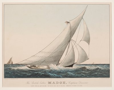 Der schottische Kutter Madge, Kapitän Duncan von Currier and Ives