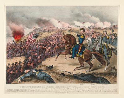 Der Sturm auf Fort Donelson, Tenn. 15. Februar 1862 von Currier and Ives