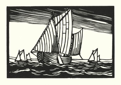 Fischerboote und Lastkähne: Brighton Hoggies von Cyril A. Wilkinson