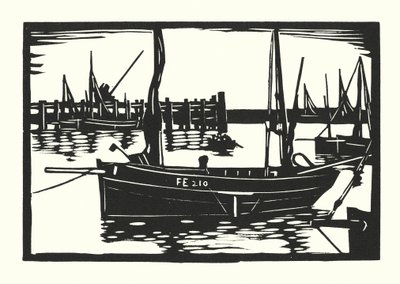 Fischerboote und Lastkähne: Folkestone Beam-Trawler von Cyril A. Wilkinson