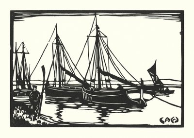 Fischerboote und Lastkähne: Leigh Bawleys von Cyril A. Wilkinson