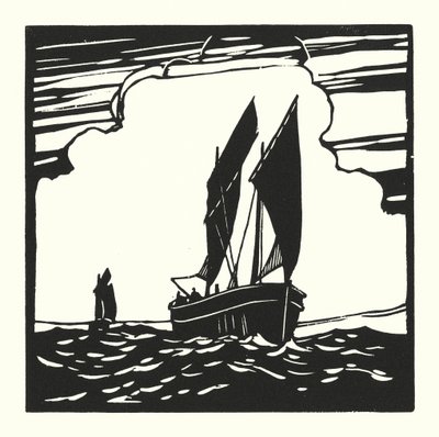 Fischerboote und Lastkähne: Mounts Bay Drifter von Cyril A. Wilkinson