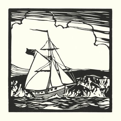 Fischerboote und Lastkähne: Revenue Cutter von Cyril A. Wilkinson