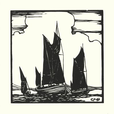 Fischerboote und Lastkähne: Thames Hatch Boote von Cyril A. Wilkinson