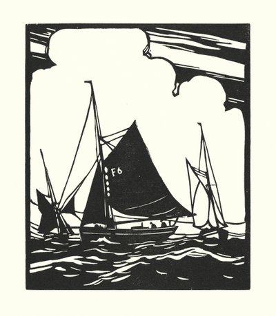 Fischerboote und Lastkähne: Whitstable Austernboot von Cyril A. Wilkinson