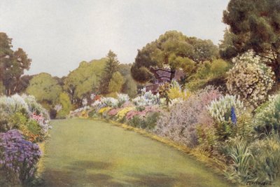 Die Grenzen auf dem Rasen am Swiss Cottage, Osborne von Cyril Ward