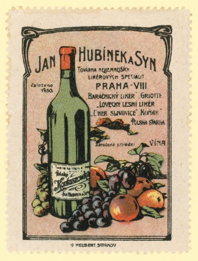 Jan Hubinek und Sohn Weine und Spirituosen von Czech School