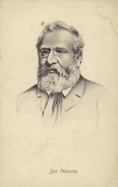 Jan Neruda (1834-1891), tschechischer Journalist und Dichter von Czech School
