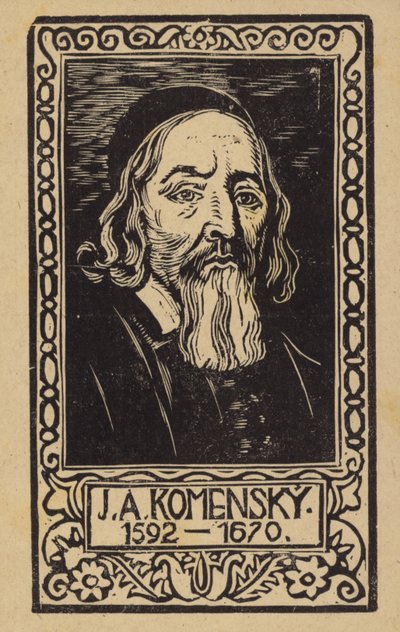 Johann Amos Comenius (1592-1670), tschechischer Lehrer, Pädagoge und Schriftsteller von Czech School