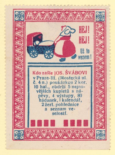 Frau mit Kinderwagen von Czech School