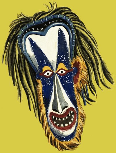 Japanische Theatermaske von Dan Escott