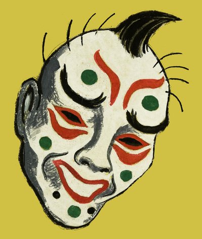 Japanische Theatermaske von Dan Escott