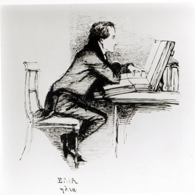 Porträt von Charles Lamb (1775-1834) von Daniel Maclise