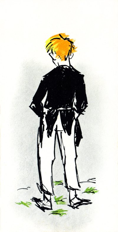 Illustration für das Stück von Jules Renard aus seinem Roman „Carrot Head" von Daniel de Losques