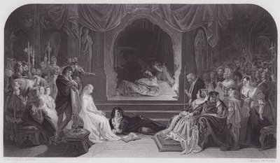 Hamlet von Daniel (after) Maclise