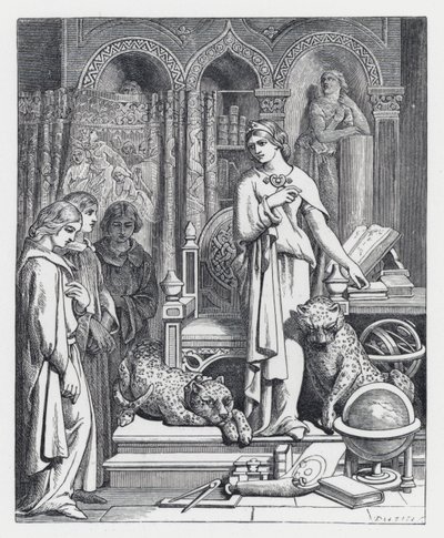 Illustration zu Tennysons Gedicht, Die Prinzessin von Daniel (after) Maclise
