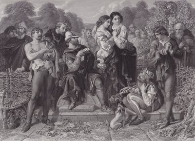 Orlando und der Ringer, "Wie es euch gefällt" von Daniel (after) Maclise