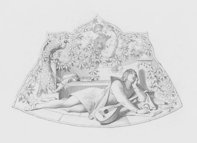 Shakespeare, Der Liebhaber (Gravur) von Daniel (after) Maclise