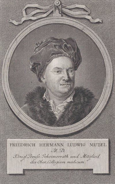 Porträt von Friedrich Ludwig Hermann Muzel, ca. 1778 von Daniel Berger
