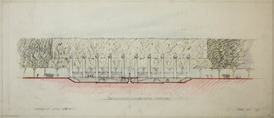 Potomac Rundpunkt, Washington D.C., Abschnittsskizze, 1909 von Daniel Burnham
