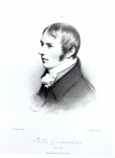 John Constable im Alter von 20 Jahren, graviert von Thomas Herbert Maguire von Daniel Gardner