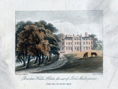 Brocket Hall, Herts, der Sitz von Lord Melbourne, 1817 von Daniel Havell
