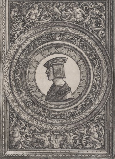 Porträt von Kaiser Karl V., ca. 1519 von Daniel Hopfer