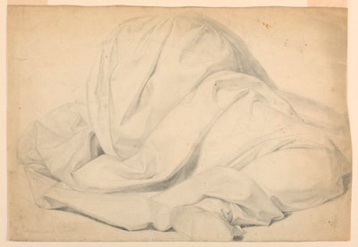 Draperiestudie für "Kommunion der Kranken" von Daniel Huntington