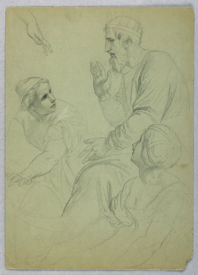König und zwei Frauen, Separ, ca. 1845 von Daniel Huntington