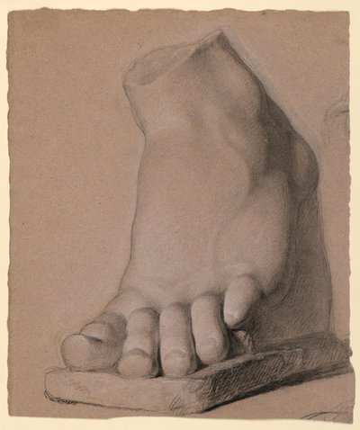 Linker Fuß von einem Gipsabdruck, 1840 von Daniel Huntington