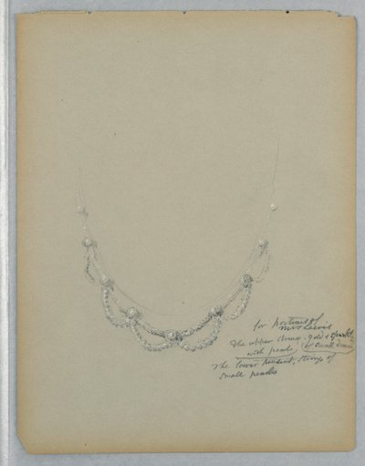 Studie der Halskette im Porträt von Mrs. George Lewis, Ende des 19. Jahrhunderts von Daniel Huntington