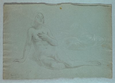 Figurenstudie der Barmherzigkeit für "Barmherzigkeitstraum" von Daniel Huntington