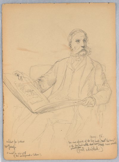 Studie für ein Porträt von Mr. Morris K. Jesup, Esq. von Daniel Huntington