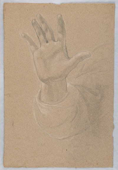 Studie einer Hand für "Frühe christliche Märtyrer" von Daniel Huntington