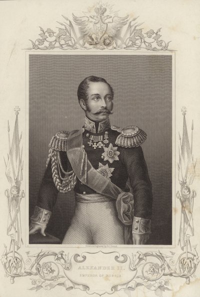 Alexander II., Kaiser von Russland (1818–1881) (Gravur) von Daniel John. Pound