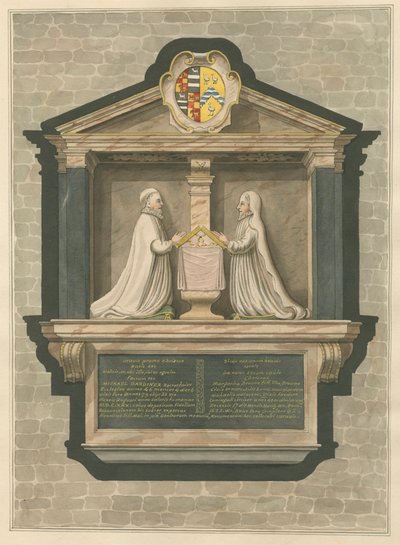 Denkmal für Michael Gardiner und Margarita Browne aus der Greenford-Kirche von Daniel Lysons