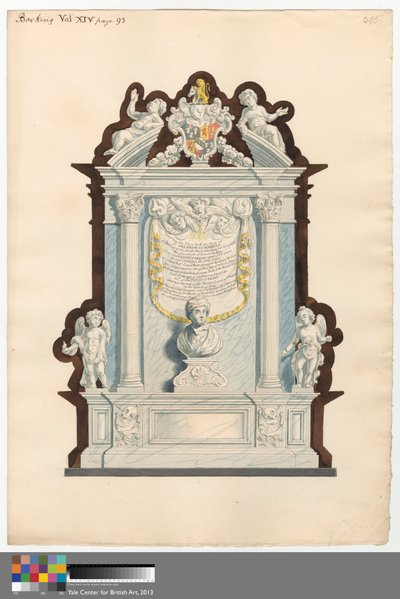 Gedenkstätte für Orlando Humpreys aus der Kirche von Barking von Daniel Lysons