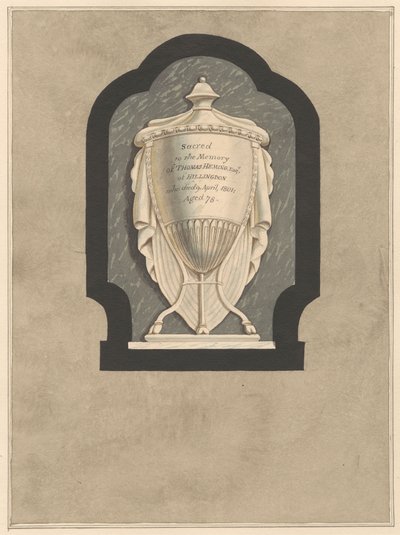 Denkmal für Thomas Heming aus der Hillingdon Kirche von Daniel Lysons