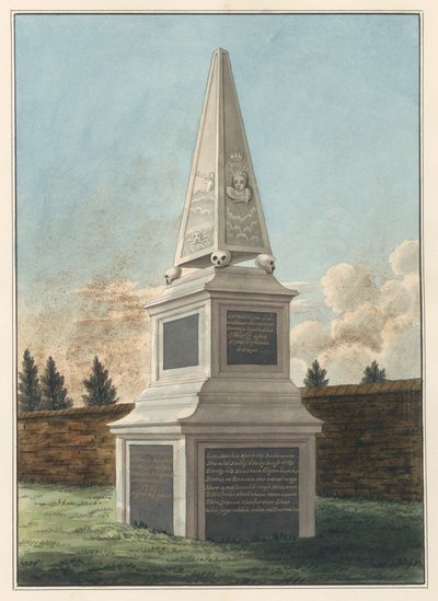 Grab von Nathaniel Wickham, aus dem West Ham Kirchhof von Daniel Lysons