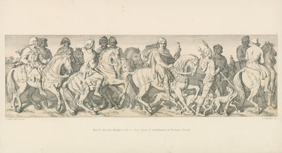 Harold und seine Ritter reiten zu ihrem Einschiffungsort in Bosham, Sussex von Daniel Maclise