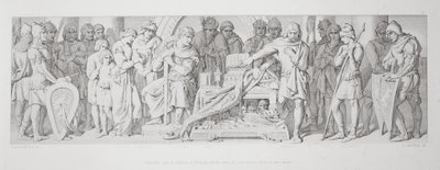 Harolds Treueeid an Wilhelm, geschworen über die verborgenen Reliquien der Heiligen, aus 